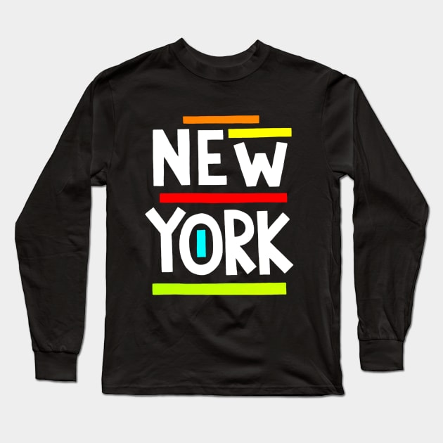 New York Long Sleeve T-Shirt by Jelly Beans Gear